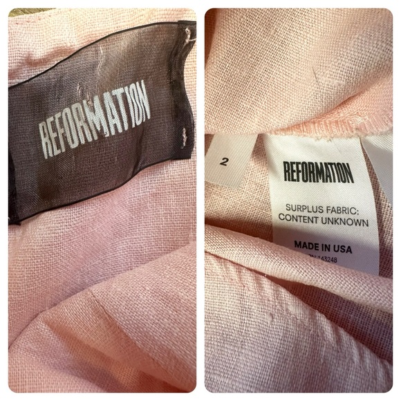 |Sold|  •Reformation• baby pink dress - Picture 6 of 9